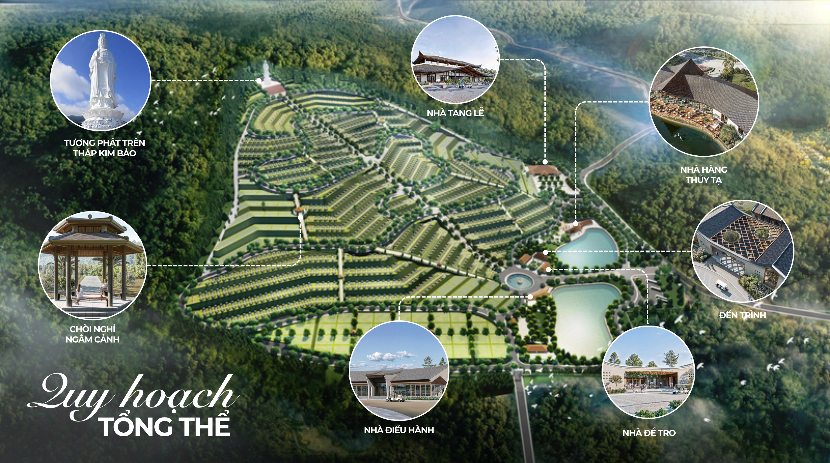 Hình ảnh 3D phối cảnh công viên nghĩa trang Hoa Viên Nghĩa Trang Sala Garden tại Đồng Nai