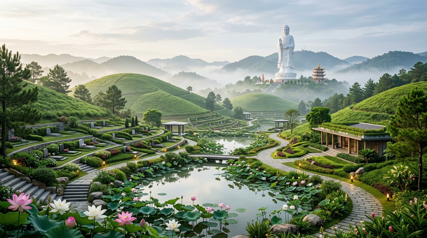 Hình ảnh minh họa bài viết Top Công Viên Nghĩa Trang Đẹp Nhất Tại Hòa Bình Vị Trí Đồi Sơn Thủy Hữu Tình 2026 - Datnghiatrang.vn