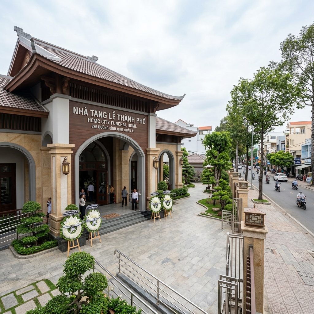 Hình ảnh minh họa bài viết Nhà Tang Lễ Thành Phố (Bình Thới, Quận 11) - Địa Chỉ, SĐT Ban Quản Lý & Quy Định - Datnghiatrang.vn